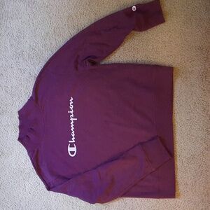 Champion ~ Women's size L ~ Purple mock turtle neck sweatshirt